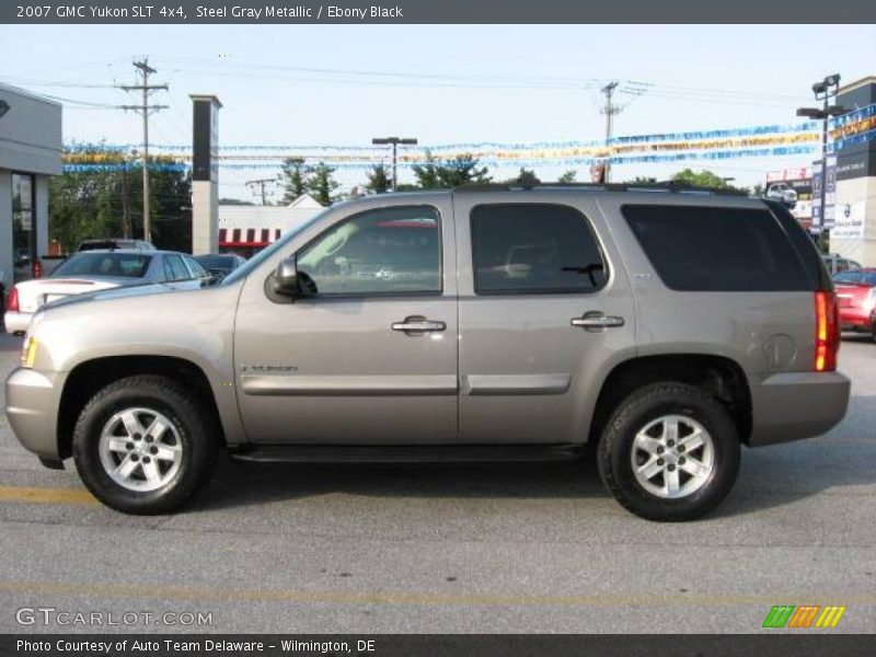 Steel Gray Metallic / Ebony Black 2007 GMC Yukon SLT 4x4