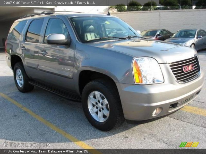 Steel Gray Metallic / Ebony Black 2007 GMC Yukon SLT 4x4