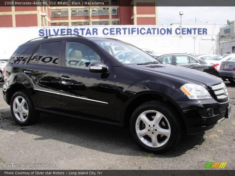Black / Macadamia 2008 Mercedes-Benz ML 350 4Matic