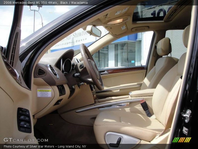Black / Macadamia 2008 Mercedes-Benz ML 350 4Matic
