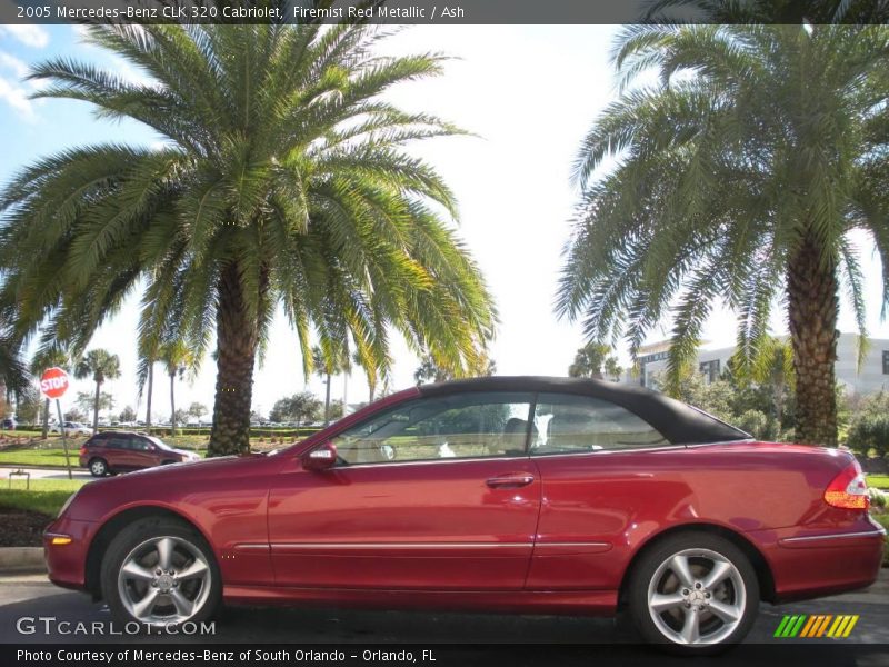 Firemist Red Metallic / Ash 2005 Mercedes-Benz CLK 320 Cabriolet