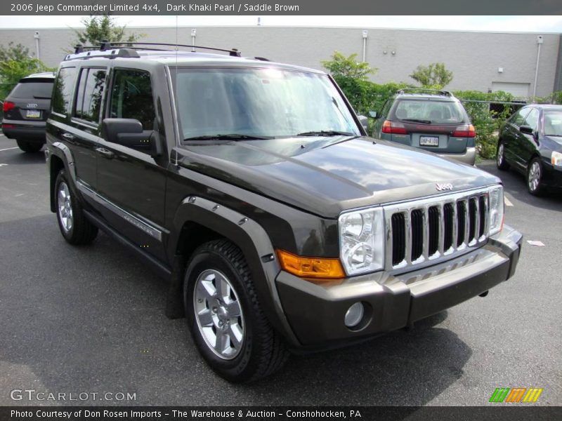 Dark Khaki Pearl / Saddle Brown 2006 Jeep Commander Limited 4x4