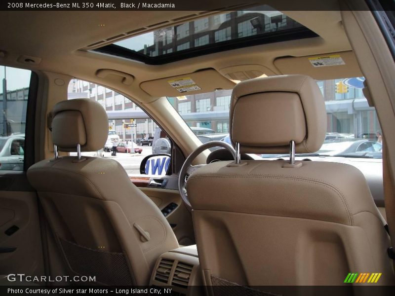 Black / Macadamia 2008 Mercedes-Benz ML 350 4Matic