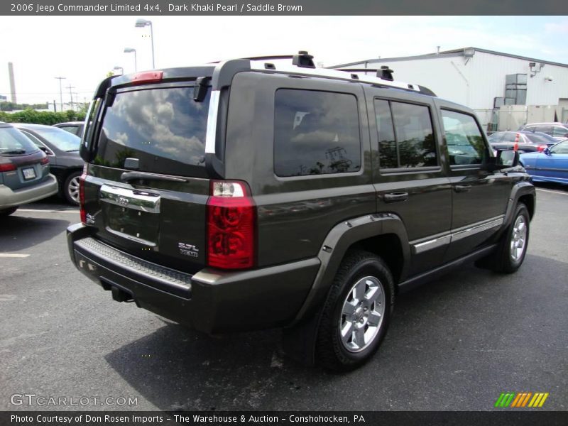 Dark Khaki Pearl / Saddle Brown 2006 Jeep Commander Limited 4x4
