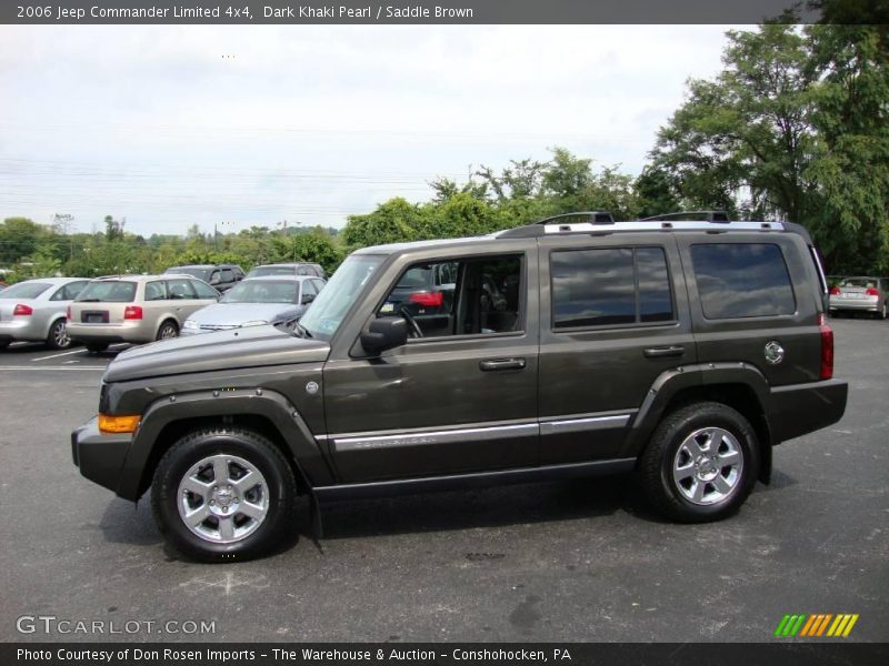 Dark Khaki Pearl / Saddle Brown 2006 Jeep Commander Limited 4x4