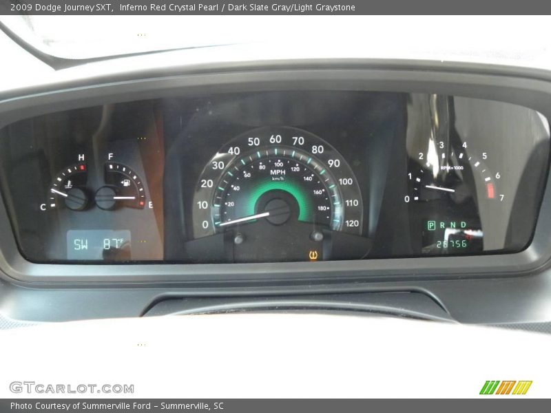 Inferno Red Crystal Pearl / Dark Slate Gray/Light Graystone 2009 Dodge Journey SXT