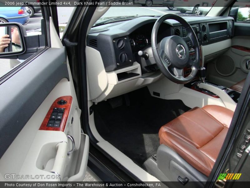 Dark Khaki Pearl / Saddle Brown 2006 Jeep Commander Limited 4x4