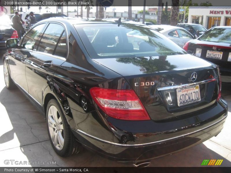 Black / Black 2008 Mercedes-Benz C 300 Luxury