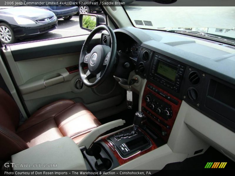 Dark Khaki Pearl / Saddle Brown 2006 Jeep Commander Limited 4x4