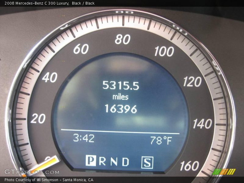 Black / Black 2008 Mercedes-Benz C 300 Luxury