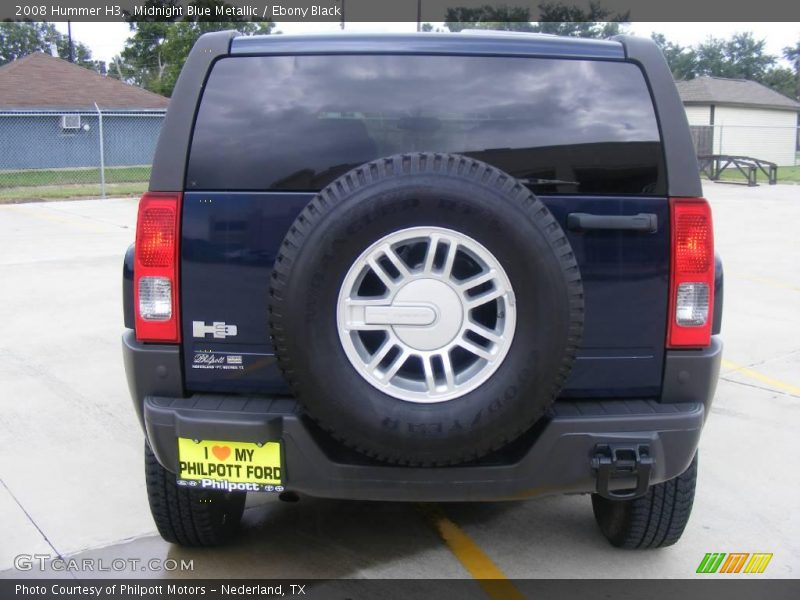 Midnight Blue Metallic / Ebony Black 2008 Hummer H3