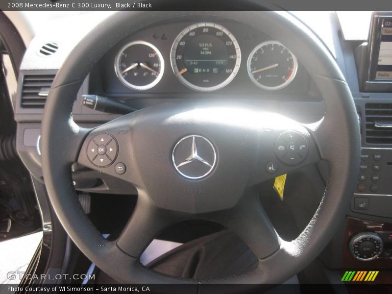 Black / Black 2008 Mercedes-Benz C 300 Luxury