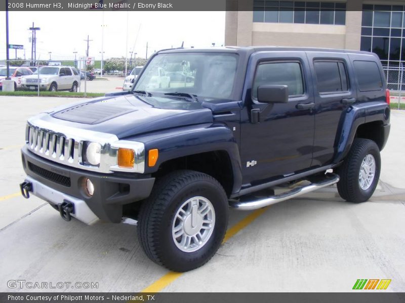 Midnight Blue Metallic / Ebony Black 2008 Hummer H3