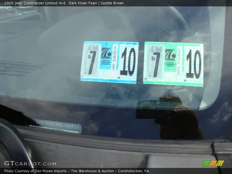 Dark Khaki Pearl / Saddle Brown 2006 Jeep Commander Limited 4x4