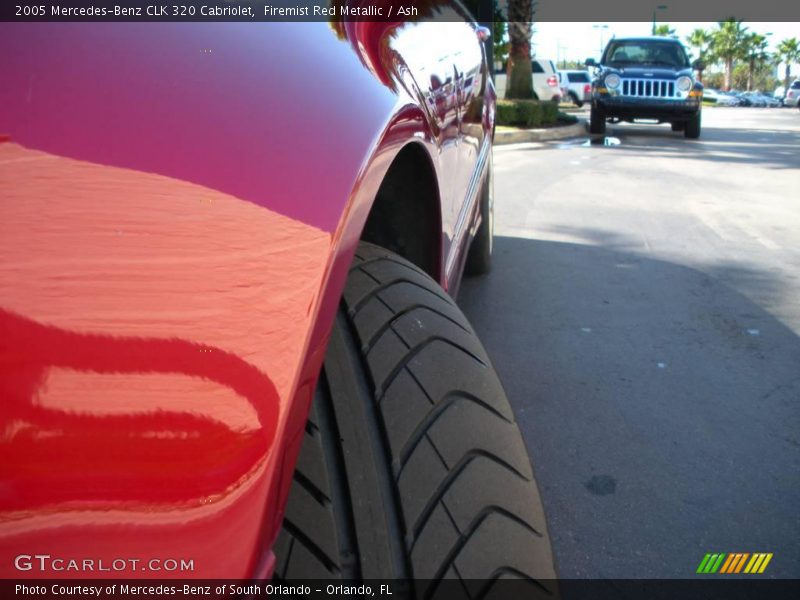 Firemist Red Metallic / Ash 2005 Mercedes-Benz CLK 320 Cabriolet