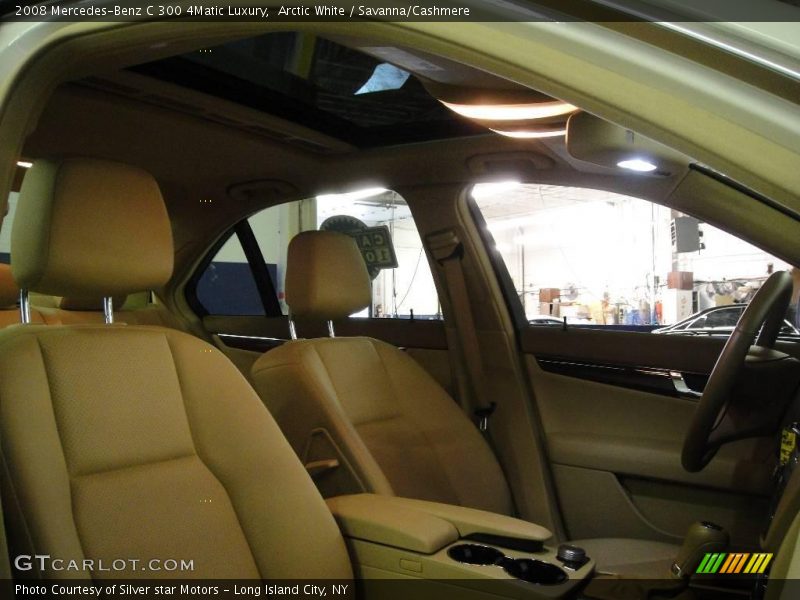 Arctic White / Savanna/Cashmere 2008 Mercedes-Benz C 300 4Matic Luxury