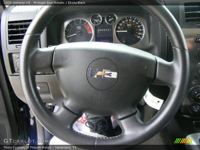 Midnight Blue Metallic / Ebony Black 2008 Hummer H3