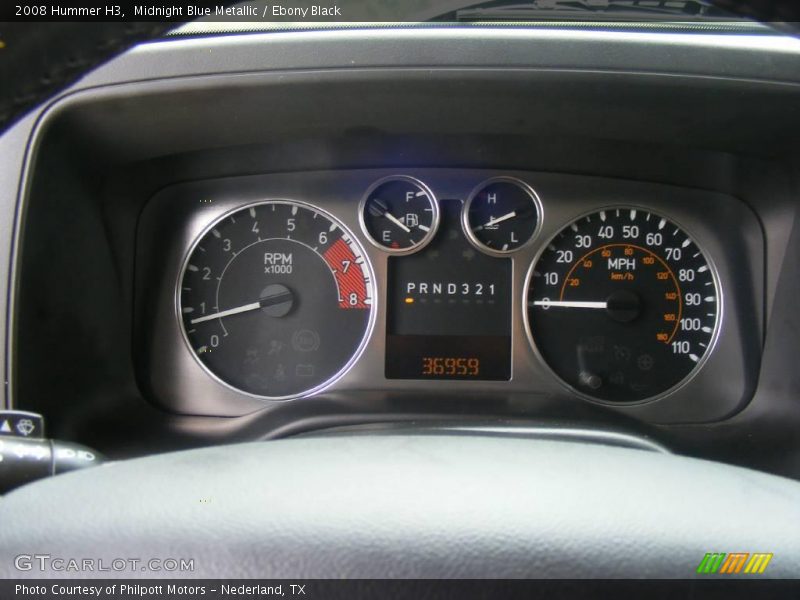 Midnight Blue Metallic / Ebony Black 2008 Hummer H3