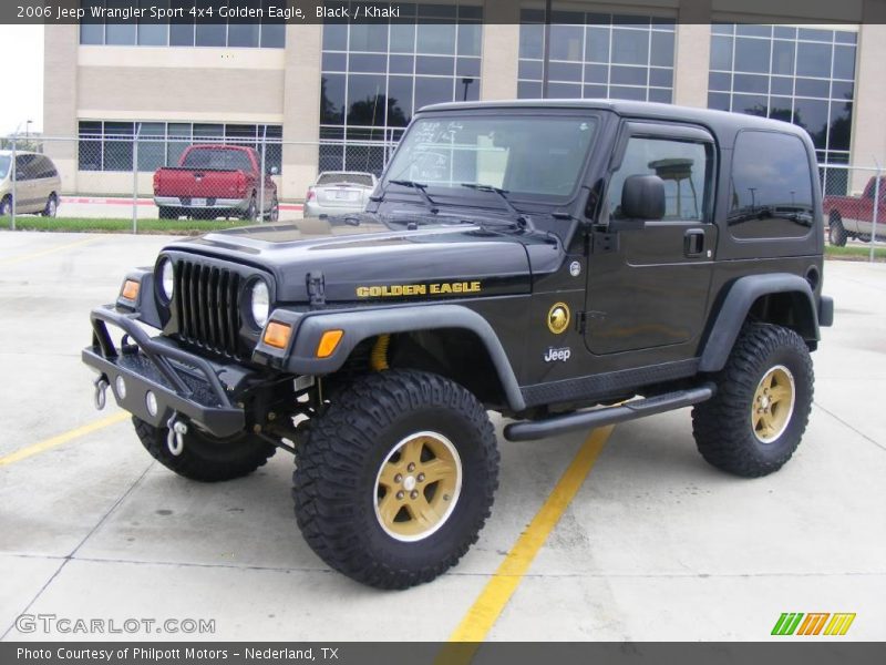 Black / Khaki 2006 Jeep Wrangler Sport 4x4 Golden Eagle