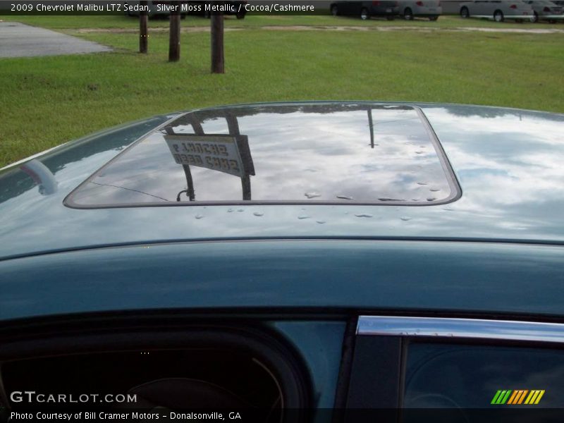 Silver Moss Metallic / Cocoa/Cashmere 2009 Chevrolet Malibu LTZ Sedan