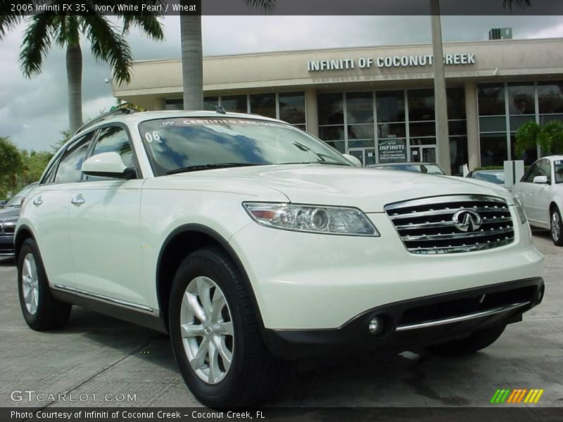 Ivory White Pearl / Wheat 2006 Infiniti FX 35