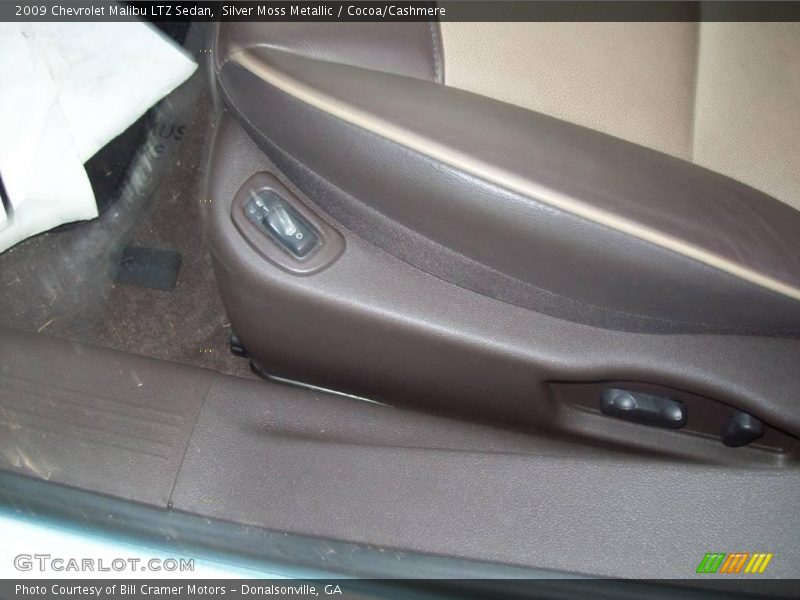 Silver Moss Metallic / Cocoa/Cashmere 2009 Chevrolet Malibu LTZ Sedan