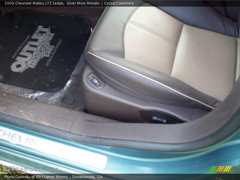 Silver Moss Metallic / Cocoa/Cashmere 2009 Chevrolet Malibu LTZ Sedan