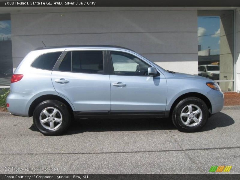Silver Blue / Gray 2008 Hyundai Santa Fe GLS 4WD