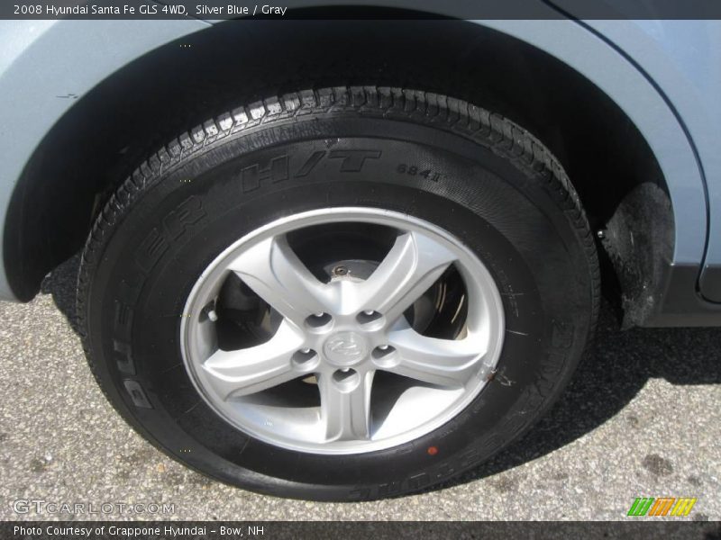 Silver Blue / Gray 2008 Hyundai Santa Fe GLS 4WD