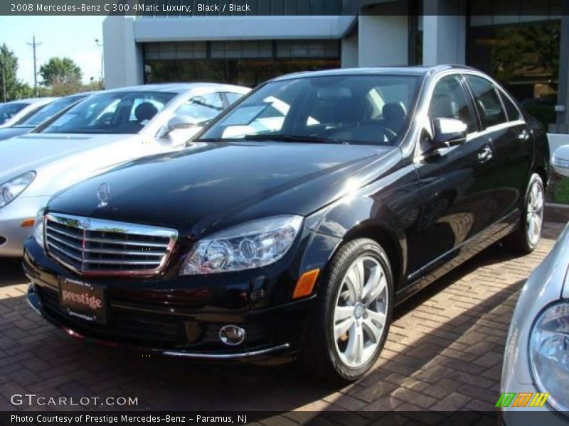Black / Black 2008 Mercedes-Benz C 300 4Matic Luxury