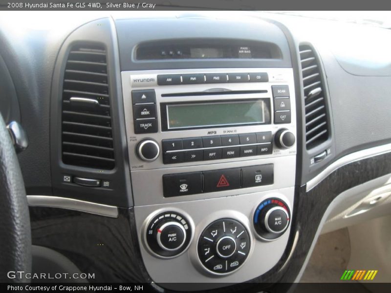 Silver Blue / Gray 2008 Hyundai Santa Fe GLS 4WD