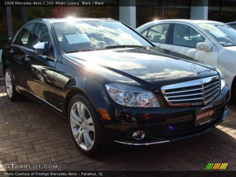Black / Black 2008 Mercedes-Benz C 300 4Matic Luxury