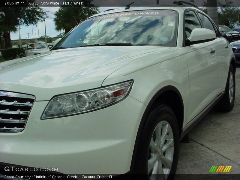 Ivory White Pearl / Wheat 2006 Infiniti FX 35