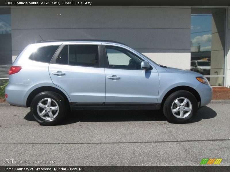 Silver Blue / Gray 2008 Hyundai Santa Fe GLS 4WD