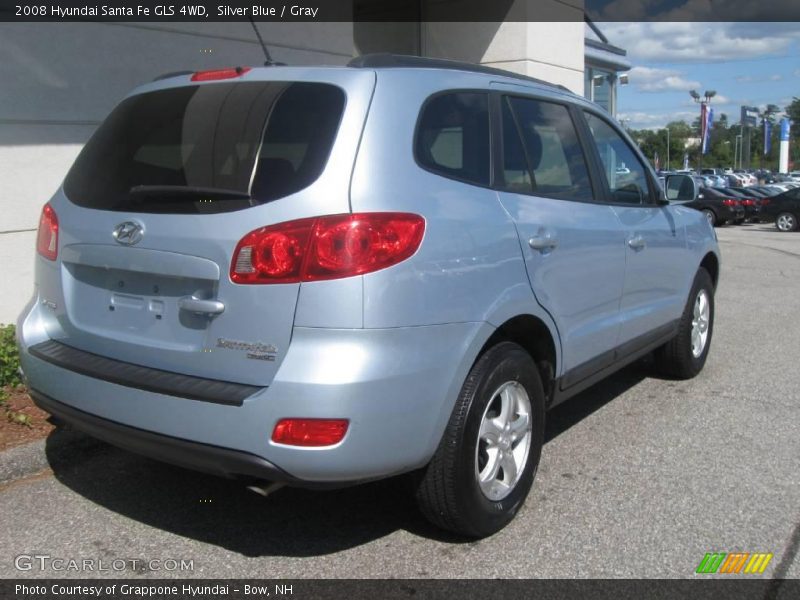 Silver Blue / Gray 2008 Hyundai Santa Fe GLS 4WD