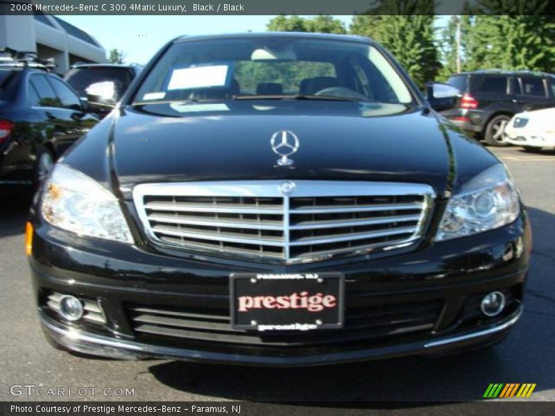 Black / Black 2008 Mercedes-Benz C 300 4Matic Luxury