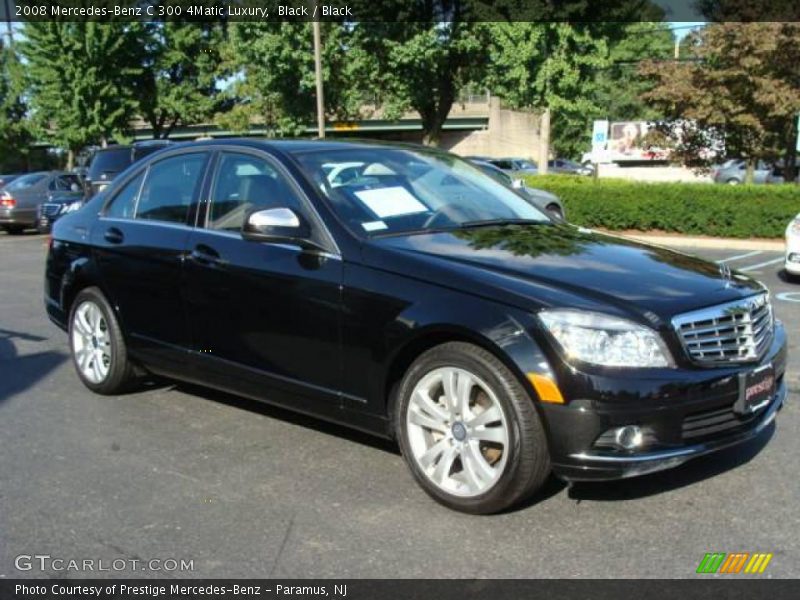 Black / Black 2008 Mercedes-Benz C 300 4Matic Luxury