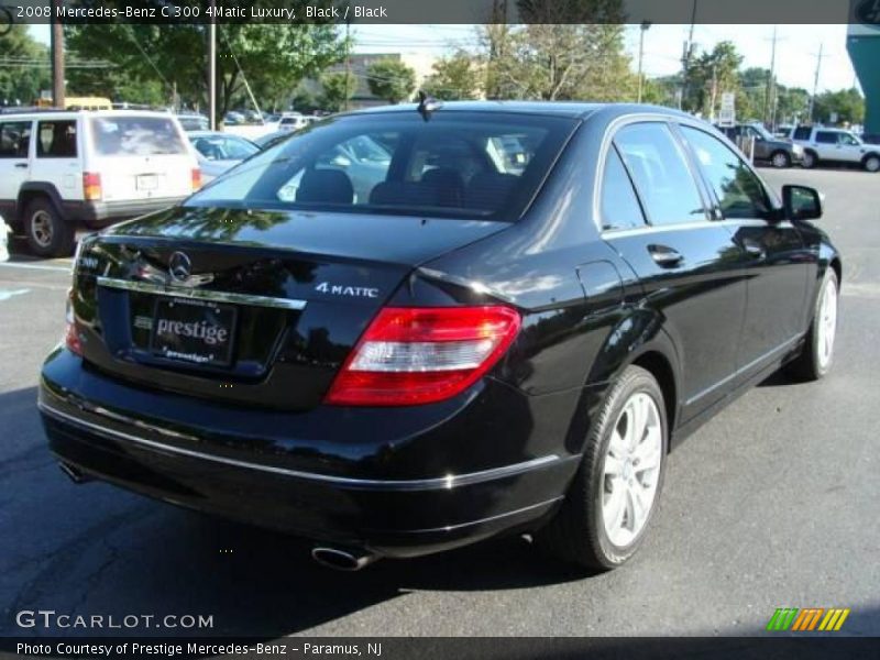 Black / Black 2008 Mercedes-Benz C 300 4Matic Luxury
