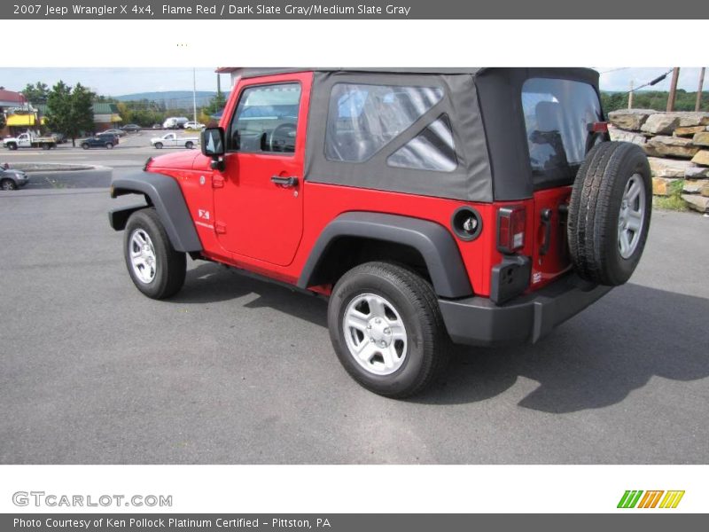 Flame Red / Dark Slate Gray/Medium Slate Gray 2007 Jeep Wrangler X 4x4