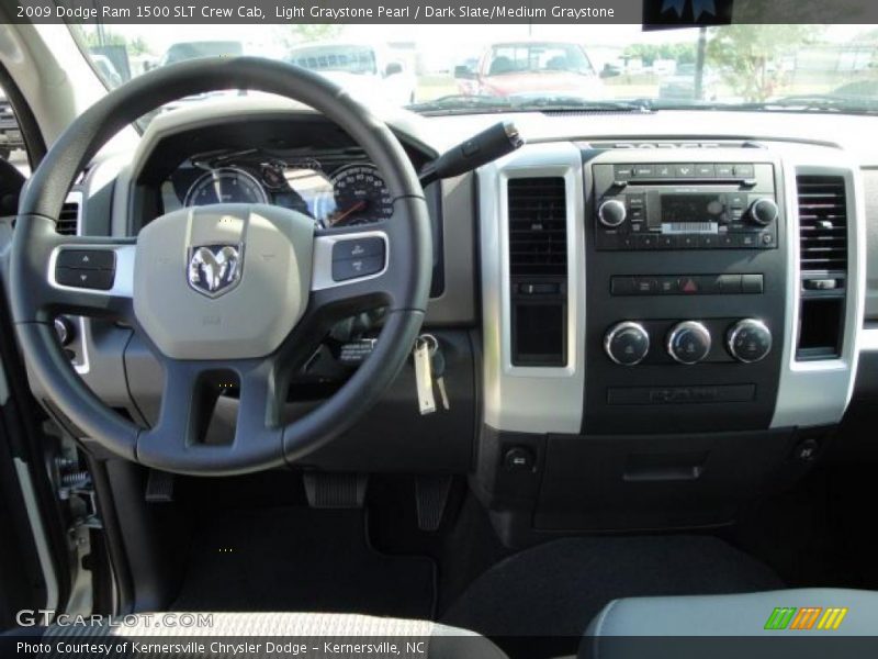 Light Graystone Pearl / Dark Slate/Medium Graystone 2009 Dodge Ram 1500 SLT Crew Cab