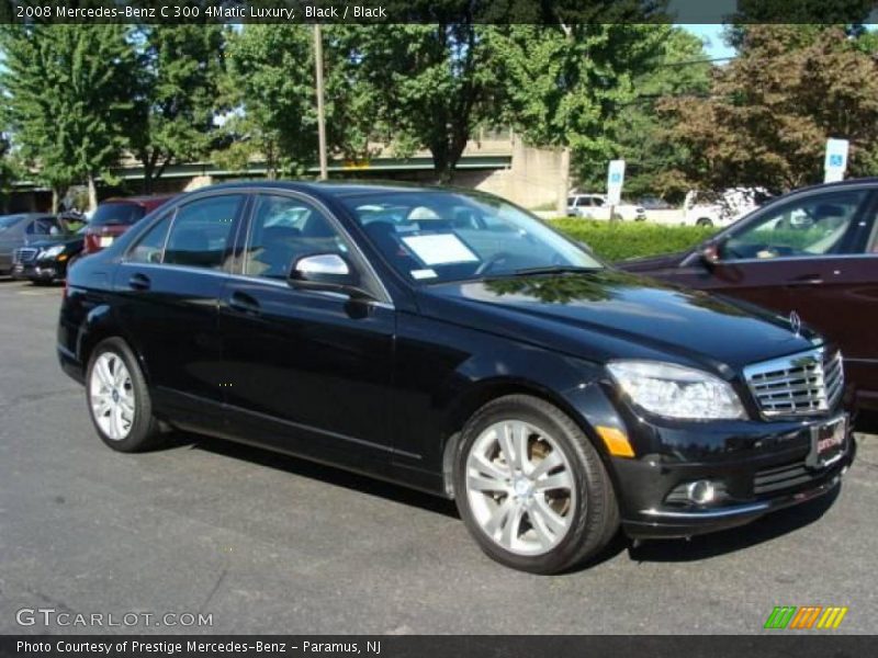 Black / Black 2008 Mercedes-Benz C 300 4Matic Luxury