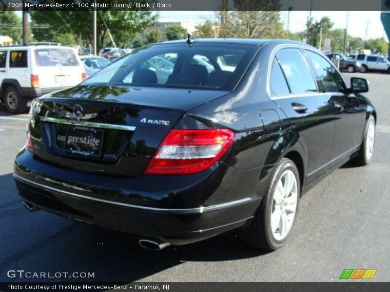 Black / Black 2008 Mercedes-Benz C 300 4Matic Luxury