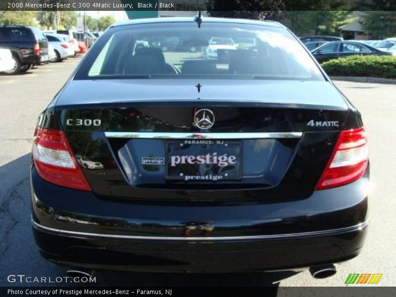 Black / Black 2008 Mercedes-Benz C 300 4Matic Luxury