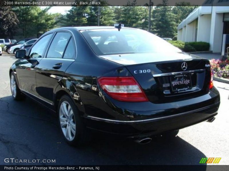 Black / Black 2008 Mercedes-Benz C 300 4Matic Luxury