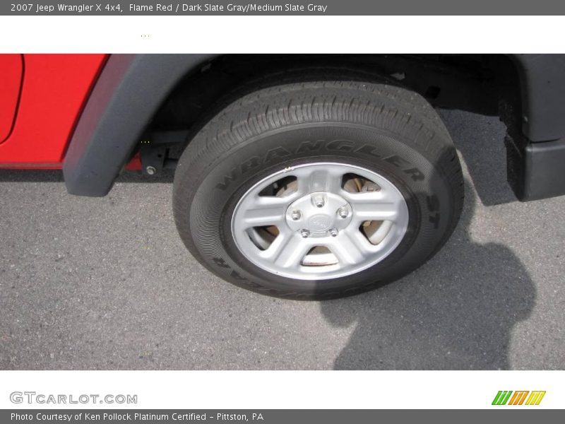 Flame Red / Dark Slate Gray/Medium Slate Gray 2007 Jeep Wrangler X 4x4
