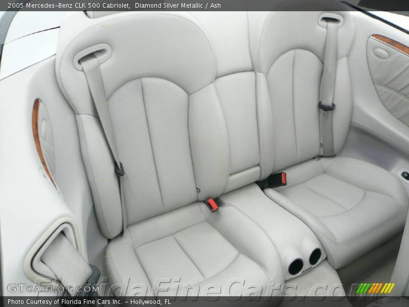 Diamond Silver Metallic / Ash 2005 Mercedes-Benz CLK 500 Cabriolet