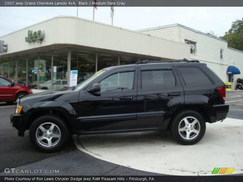 Black / Medium Slate Gray 2007 Jeep Grand Cherokee Laredo 4x4