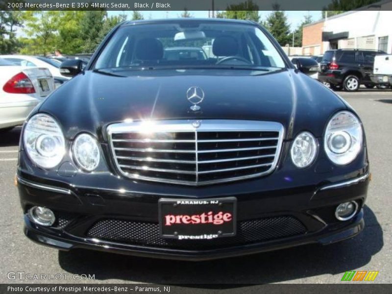 Black / Black 2008 Mercedes-Benz E 350 4Matic Sedan