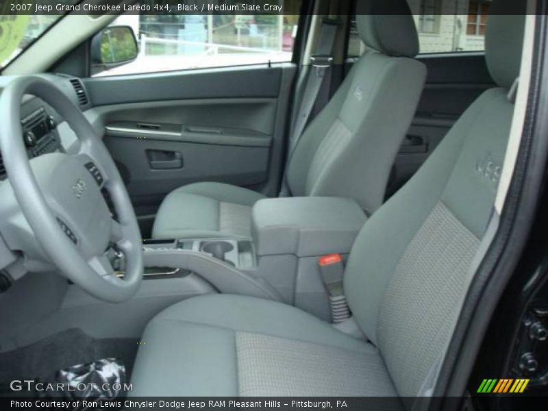 Black / Medium Slate Gray 2007 Jeep Grand Cherokee Laredo 4x4
