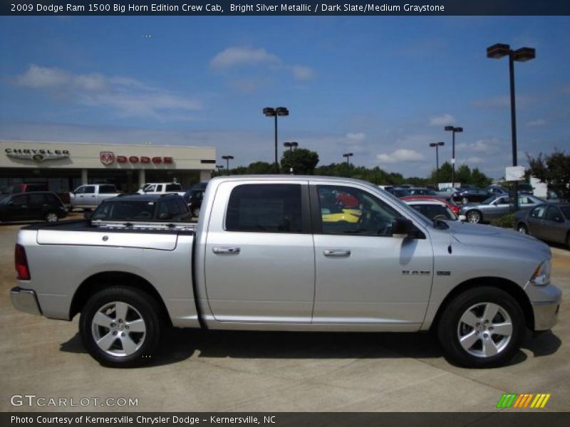 Bright Silver Metallic / Dark Slate/Medium Graystone 2009 Dodge Ram 1500 Big Horn Edition Crew Cab